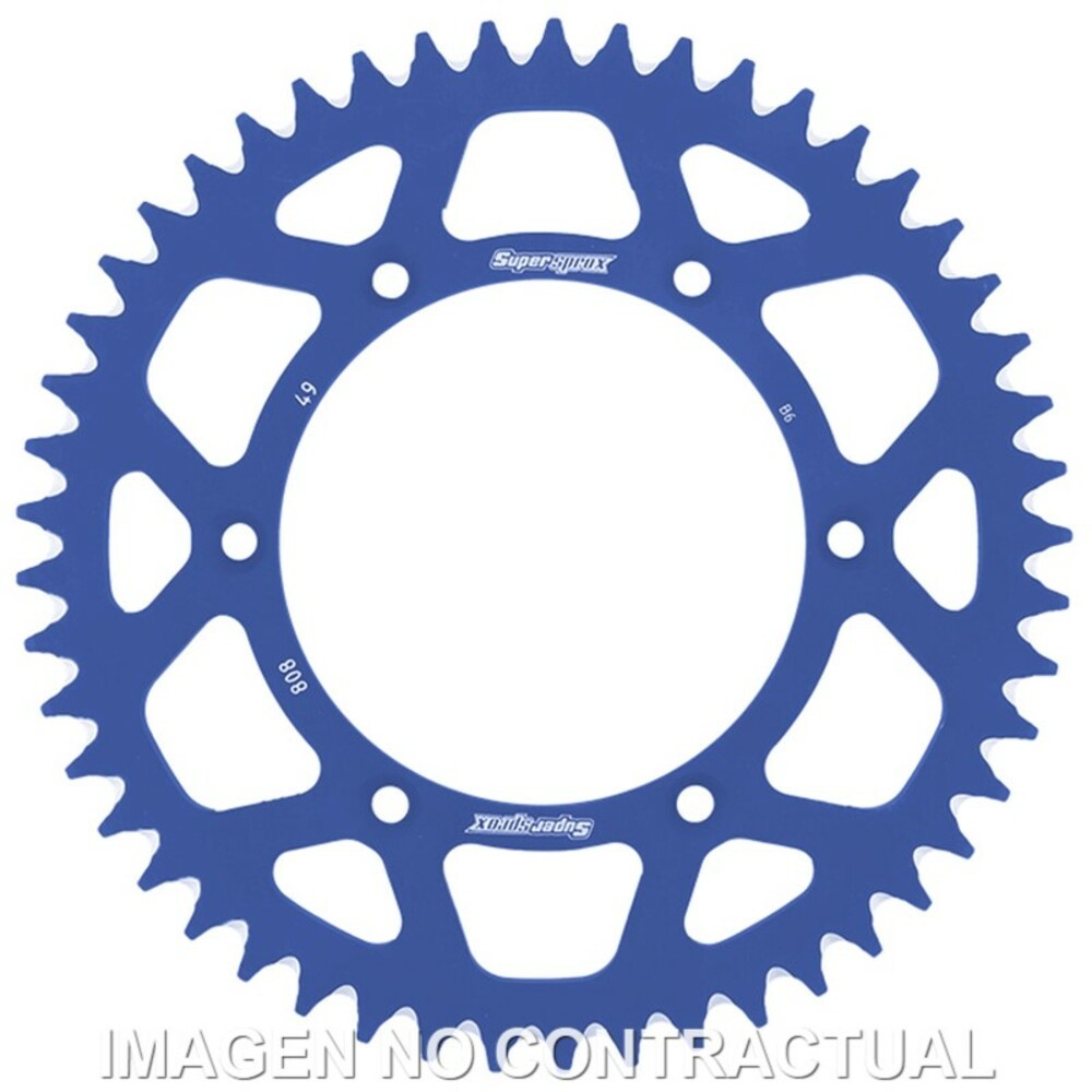 Supersprox Blue Aluminum Crown 49 D For Motorcycle Parts Accessories