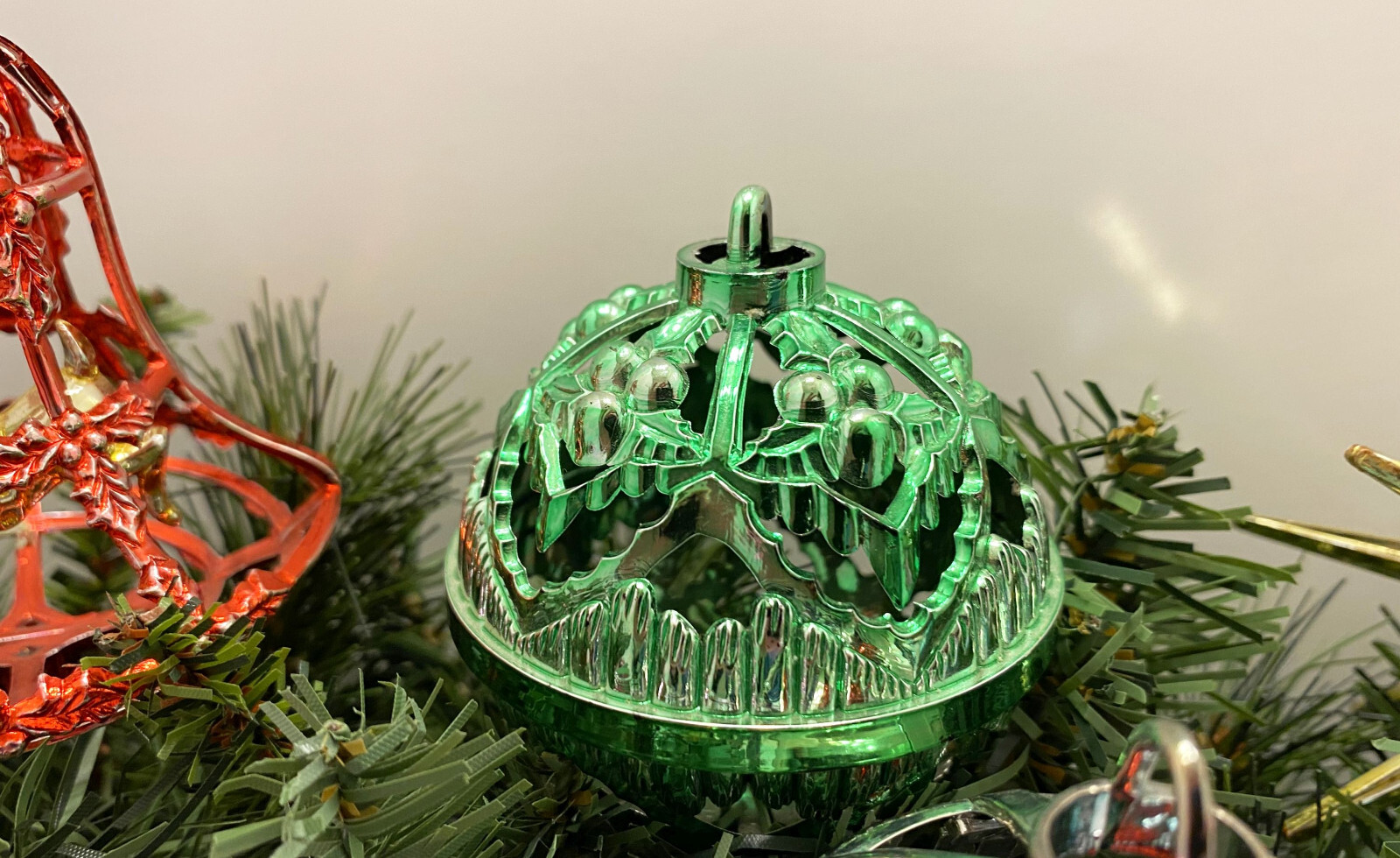 Colorful Assortment of 8 Vintage Bradford MCM Plastic Christmas