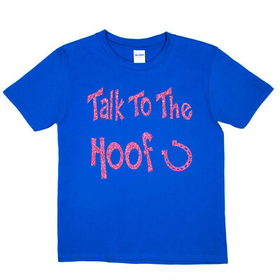 T-Shirt Talk To The Hoof Reiten Pony lustig Mädchen Geburtstag Kinder