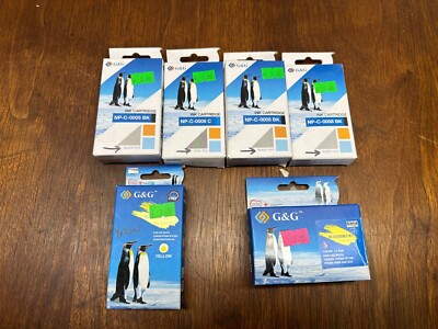 G&G Eco-Saver Ink Cartridge NP-C-0008 C Cannon Pixima various bundle 6 expired