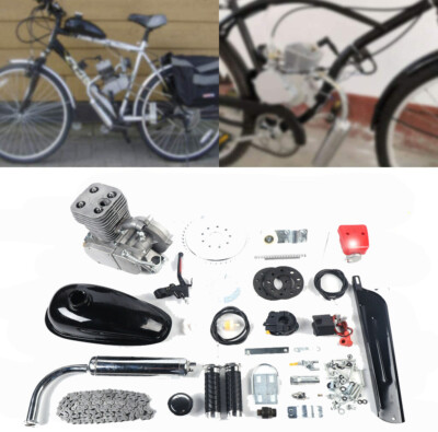 2-Takt 100CC Gas Motor Motorisiert Fahrrad Benzin Bike Engine CDI Kit 3.2 kW DHL