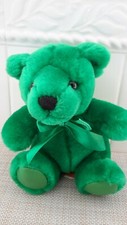 First  Main Green Rainbow Birthday Teddy Bear Plush 6" Tall St. Patrick' Day
