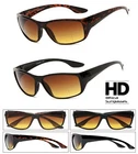 1 or 2 Pair(s) HD Amber Anti Glare Lens Inner Bifocal Sun Reader Sunglasses for
