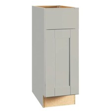 Hampton Bay KB12-SDV Shaker Assembled Base Kitchen Cabinet in Dove Gray