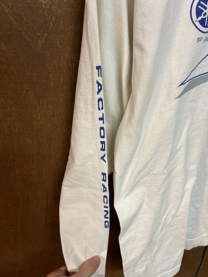 Camiseta Yamaha Factory Racing Manga Larga Talla L Blanca Foto 4 de 4
