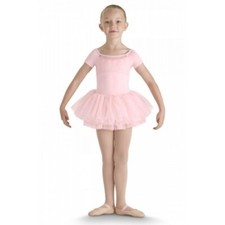 Bloch Kids Ballet Tutu Dress with Short Sleeve - HEART