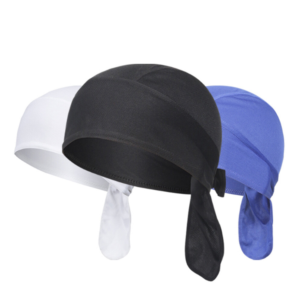 Motorcycle Wrap Biker Du Do Black Bandana Paisley Doo Rag Head