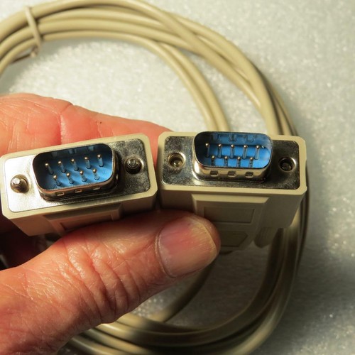 GCE 45-390 10 ft. DB-9(M)/DB9(M) Null Modem Cable Shielded for DTE or ...