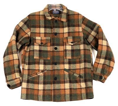Vintage Pendleton Mackinaw Cruiser Jacket Mens M Wool USA Plaid