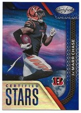 Ja'Marr Chase 2022 Panini Certified Stars Blue /75 Cincinnati Bengals