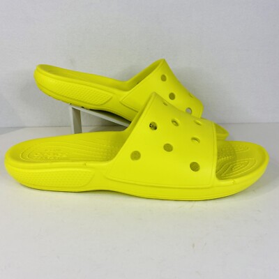 Crocs Comfort Slide Shoes Size Men 13 Bright Yellow