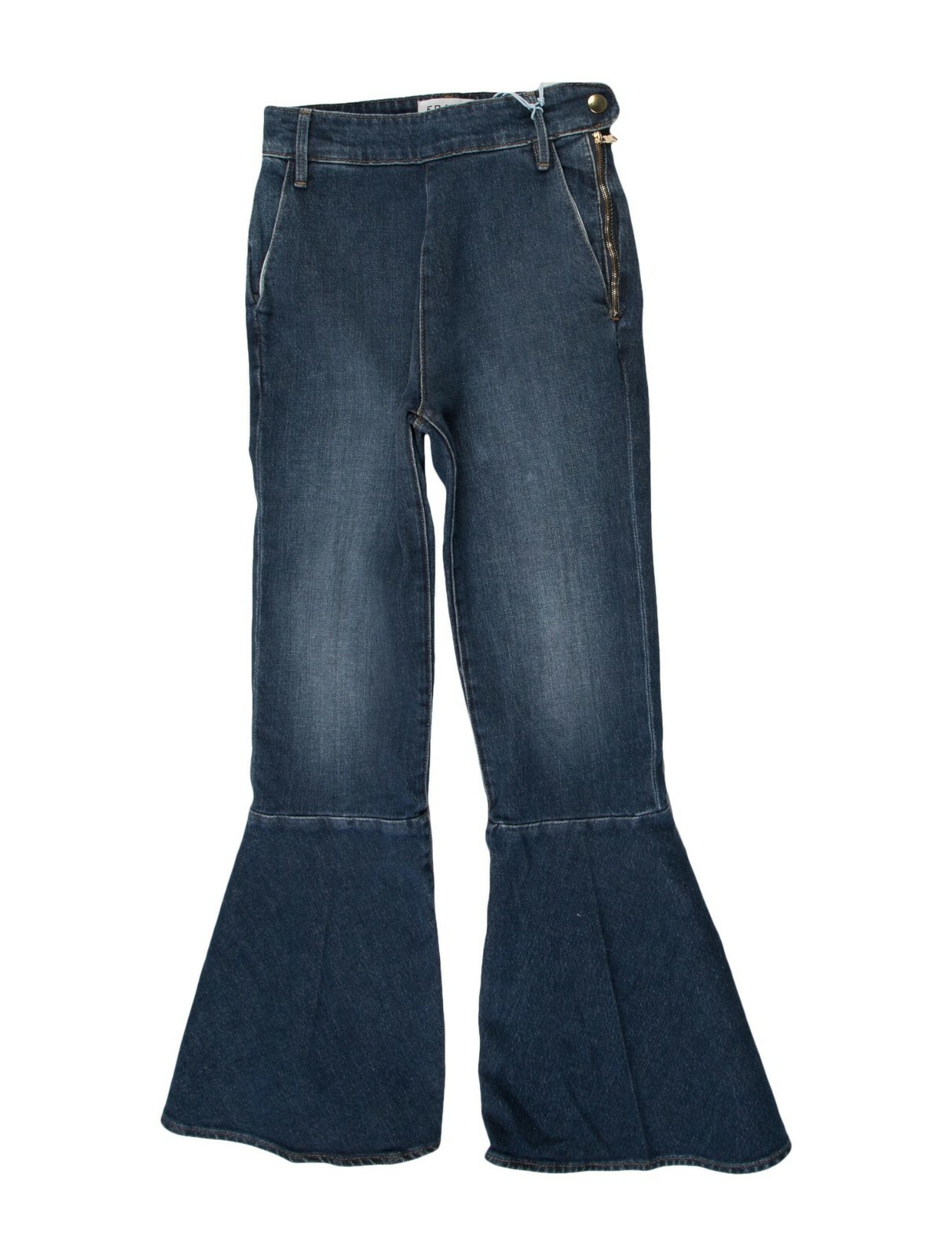 FRAME Denim High-Rise Dark Wash Cropped 