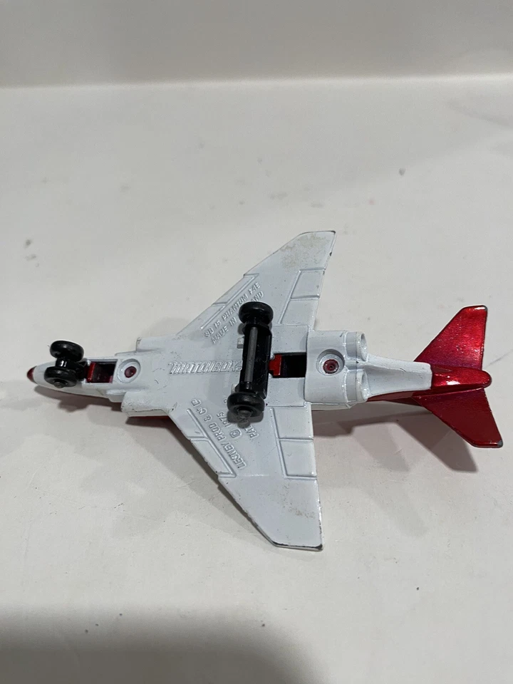 MATCHBOX 1975 ISSUE DIECAST SB 16 PHANTON F4E JET FIGHTER, ENGLAND 5-21-14 - Image 3 of 4