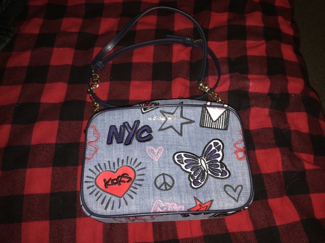 michael kors denim crossbody
