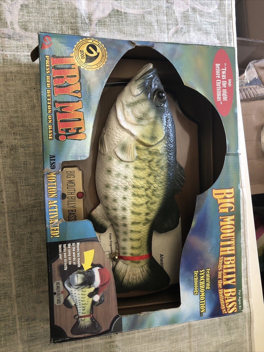 BIG MOUTH BILLY BASS ブラックバス クリスマス飾り Big Mouth Billy Bass Christmas Singing Fish Trim A Home | eBay