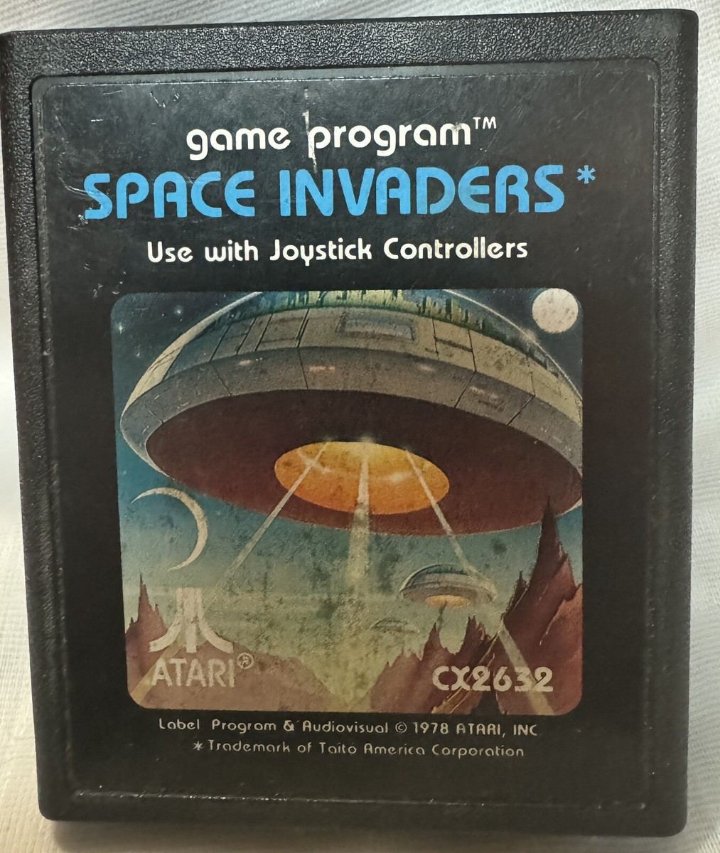1978 Atari CX2632 Space Invaders Video Game All Games