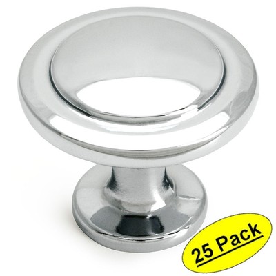 *25 Pack* Cosmas Cabinet Hardware Polished Chrome Knobs - #5560CH