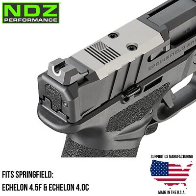 NDZ Springfield Echelon 4.5F 4.0C Aluminum Optic VIS Cover Plate Engraved Silver