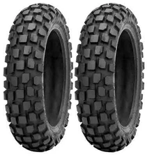 New 100/90-12 & 120/70-12 IRC GP22 Dual Sport Tire Set 17-23 Kawasaki Z125 Pro