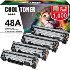 4PK Compatible for HP 48A Toner CF248A LaserJet Pro M15w M16a MFP M28w M28a M29w