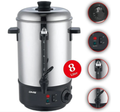 DMS Germany TK-8 Glühweinkocher - Silber, 8L