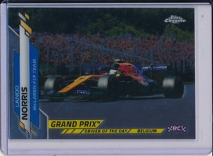 2020 Topps Chrome Formula 1 F1 Lando Norris #166 RC Rookie