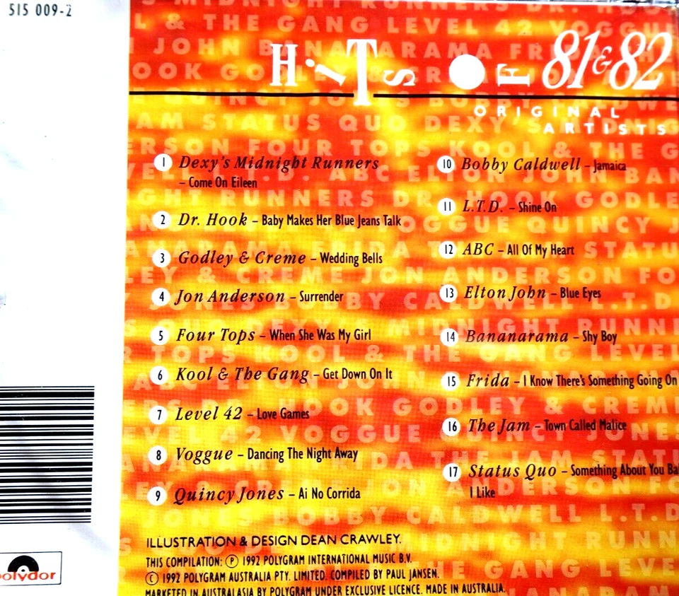 Hits Of - 81 & 82  - CD, VG - Image 2 of 2