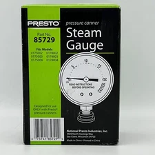 Presto Pressure Canner Steam Gauge with Adapter 85729 Food Preservation Canning