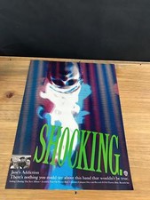 1988 VINTAGE 8X11 ALBUM PROMO PRINT AD FOR JANE'S ADDICTION NOTHING SHOCKING