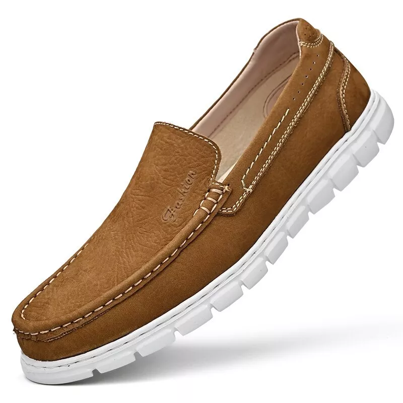 Men s Casual Shoes Genuine Leather Breathable Loafers Comfy