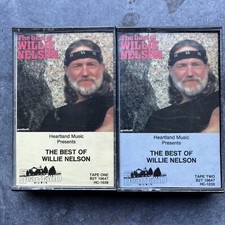 The Best of Willie Nelson 8 track, 1986 Vols One and Two TESTED Cassette