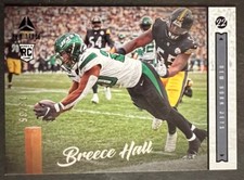 Breece Hall 2022 Panini Chronicles Luminance Update Rookies Black 18/35 NY Jets