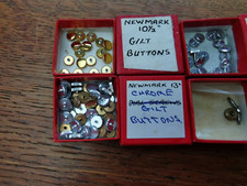 Job Lot of Vintage Newmark Watch Crowns, Chrome / Gilt, New Old Stock #M506