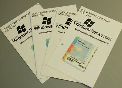 4 x 5 Microsoft Windows Server 2003 CAL Pack - Geräte - Deutsch