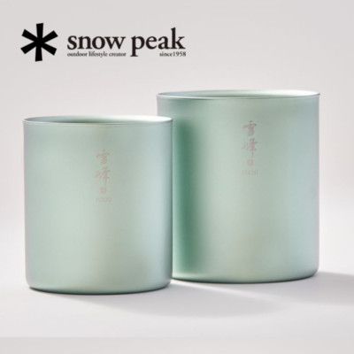 Snow Peak Titanium Stacking Mug H300 H450 set of 2  2024 NEW Limited color Japan