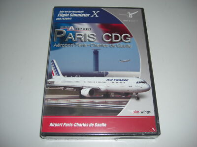 Mega Airport Paris CDG PC Add-On Flugsimulator 2004 & X FS2004 FSX NEU VERSIEGELT