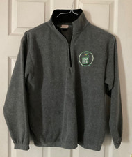 Leap Frog SWAG Gray Fleece 1/4 Zip Front w Pockets Jacket Kids Large Timberline