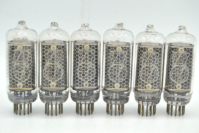6x IN-8 Röhren NIXIE Tubes Tested geprüft NEU NEW NOS IN8 for clock/watch