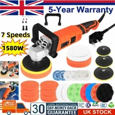 Electric Car Polisher Sander Buffer Polishing Machine Kit 1580W Variable-7 Speed