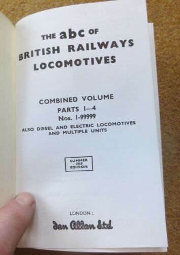 IAN ALLAN 1959 COMBINED VOLUME virtually unused see description british railways - Picture 3 of 19