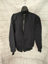 Horace Small Uniform Bomber Jacket Zipper Front Dark Navy Women's Size M - RG