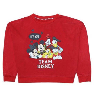 Pullover Sweatshirt Damen UK Größe S Disney Rot