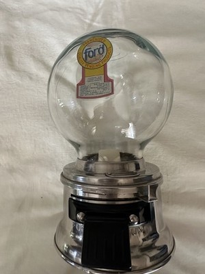 Vintage Ford Gumball Machine Glass Globe 10 Cent