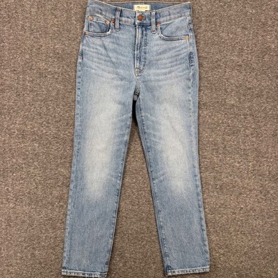 Madewell The Perfect Vintage Crop Jean Light Wash High Rise Denim 26 Crop Casual