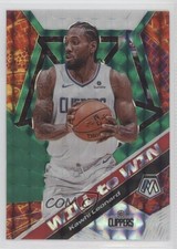 2019-20 Panini Mosaic Will to Win Green Mosaic Prizm Kawhi Leonard #4 0za4