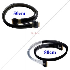 Slimline SAS 4.0 SFF-8654 8i 74pin Host To SFF-8654 8i 74Pin SAS Cable 50cm/80cm