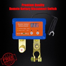 12V Remote Battery Disconnect Switch w/ Voltmeter Car Kill Switch Top Post