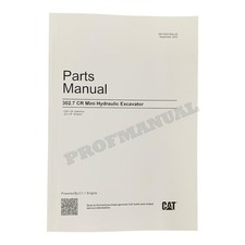 Caterpillar Cat 302.7 CR Mini Hydraulic Excavator Parts Catalog Manual M0123221