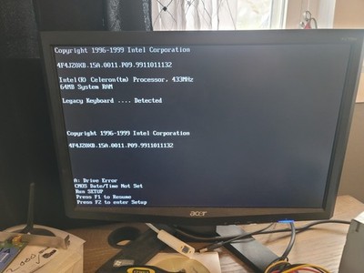 VINTAGE GATEWAY INTEL E139761 MOTHERBOARD + 433MHz CELERON CPU + 64MB RAM TESTED