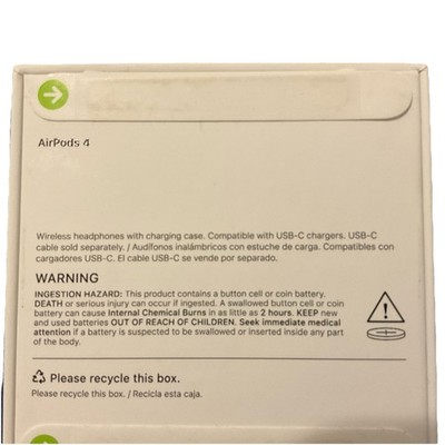 Buy Apple AirPods 4th Generation - White - MXP63LL/A - Open Box